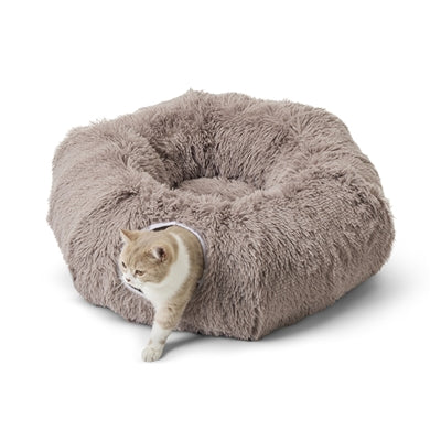 Savic Snuggle Tunnel / Cat Bed Warm Grey 85X85X26.5 Cm