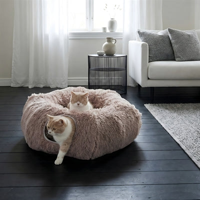 Savic Snuggle Tunnel / Cat Bed Warm Grey 85X85X26.5 Cm